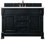 60 Inch Single Sink Antique Black Bathroom Vanity Quartz