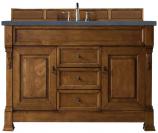 60 Inch Single Sink Oak Bathroom Vanity Charcoal Quartz