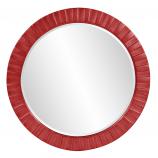 Serenity Round Mirror - Custom Painted Glossy Red
