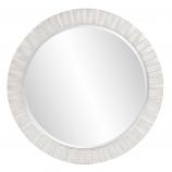 Serenity Round Mirror - Custom Painted Glossy White