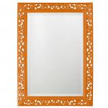 Bristol Rectangular Mirror - Custom Painted Glossy Orange