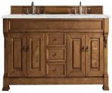 72 Inch Double Sink Country Oak Bathroom Vanity Pearl Quartz