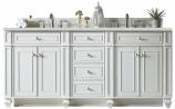 72 Inch Double Sink White Bath Vanity Lime Delight Quartz