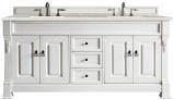 72 Inch White Double Sink Bathroom Vanity Serena Quartz