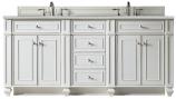 72 Inch White Double Sink Bathroom Vanity Serena Quartz