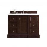 48 Inch Single Sink Bathroom Vanity in Mahogany with Electrical Component