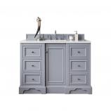 48 Inch Single Sink Bathroom Vanity in Silver Gray with Electrical Component