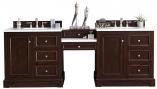 94 Inch Double Sink Bathroom Vanity with Makeup Table and Electrical Component