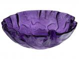 17 Inch Purple Free Form Wave Glass Vessel Sink