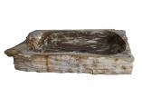 Petrified Wood Natural Stone Trough Vessel Sink
