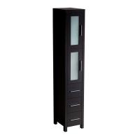 Tall Modern Linen Cabinet with Finish Choice