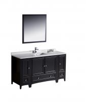 60 Inch Single Sink Bathroom Vanity in Espresso