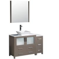48 Inch Gray Oak Modern Bathroom Vanity