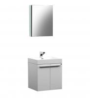 23 Inch Single Sink Bathroom Vanity in White with Acrylic Top