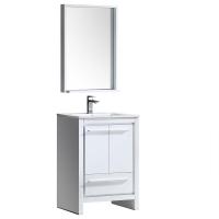 24 Inch White Modern Bathroom Vanity