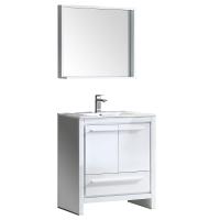 30 Inch White Modern Bathroom Vanity