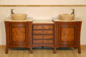 72 Inch Double Vessel Sink Bath Vanity with Drawers