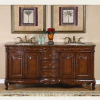 72 Inch Double Sink Bathroom Vanity with Counter Choice
