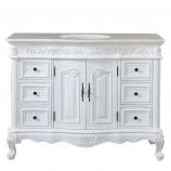 48 Inch Single Sink Vanity with Cream Marfil Counter Top