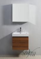 24 Inch Single Sink Bathroom Vanity with a Hidden Drawer