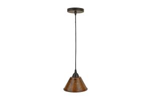 Hand Hammered Copper 7 Inch Cone Pendant Light