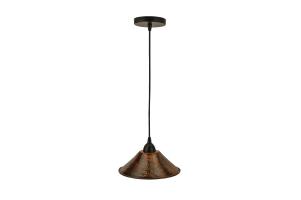 Hand Hammered Copper 9 Inch Cone Pendant Light