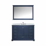 48 Inch Single Sink Bathroom Vanity in Navy Blue with Choice of No Top