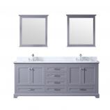 80 Inch Double Sink Bathroom Vanity in Dark Gray with Top Options
