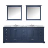 84 Inch Blue Double Sink Bathroom Vanity with Choice of No Top