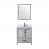 30 Inch Single Sink Bathroom Vanity in Distressed Gray with Choice of No Top