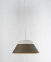 1 Light Brown and White Pendant Light Fixture