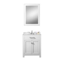 24 Inch Single Sink Bathroom Vanity in Pure White