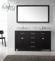 60 Inch Double Sink Bathroom Vanity with Lots of Storage Space
