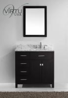 36 Inch Single Sink Bathroom Vanity with Sink on the Right