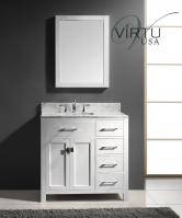 36 Inch Single Sink Bathroom Vanity with Sink on the Left