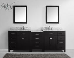93 Inch Double Sink Bathroom Vanity with Ample Storage