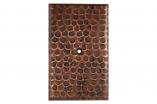 Single Hole Blank Hammered Copper Cover