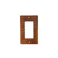 Copper Single Ground Fault Rocker GFI Switchplate Cover