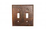 Copper Double Toggle Switch Cover Set of 2