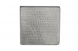 4 Inch Nickel Plated Hammered Copper Tile