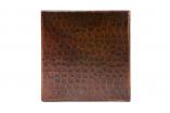 6 Inch Hammered Copper Tile Package of 4