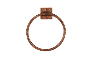10 Inch Hand Hammered Copper Full Size Bath Towel Ring