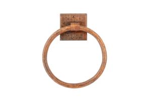 7 Inch Hand Hammered Copper Towel Ring