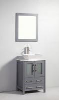 24 Inch Modern Single Sink Vanity in Dark Gray