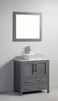 30 Inch Modern Single Sink Vanity in Dark Gray