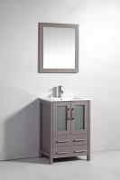 24 Inch Modern Single Sink Vanity in Light Gray