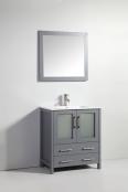 30 Inch Modern Single Sink Vanity in Dark Gray