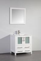 30 Inch Modern Single Sink Vanity in White
