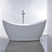 67.3 Inch White Acrylic Tub