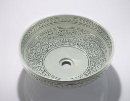 Round Porcelain Vessel Bathroom Sink